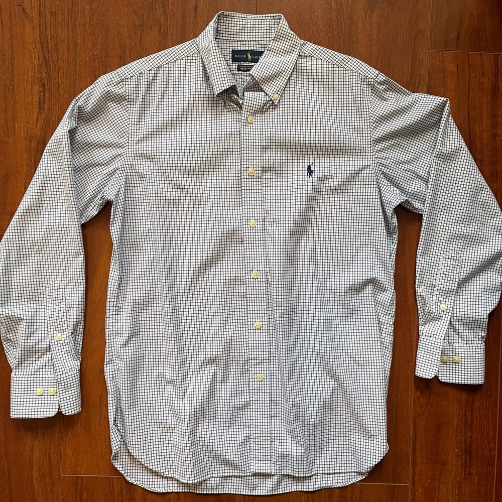 Ralph Lauren Twill Dress Shirt, Size M (15, 32/33)